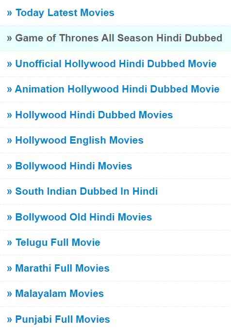 Movie Categories